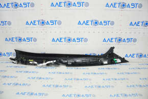 Front pillar trim left Tesla Model X 16-21 black, broken fasteners, cracks