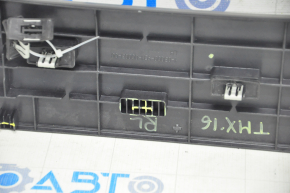 Door sill trim rear left Tesla Model X 16-21 complete, type 1, black, broken fastener, scratches
