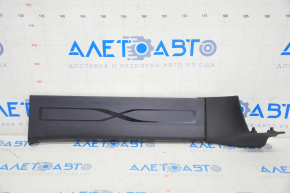 Door sill trim rear left Tesla Model X 16-21 complete, type 1, black, broken fastener, scratches