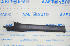 Door sill trim front left inner Tesla Model X 16-21 black