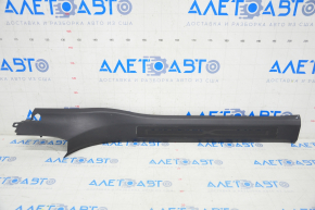 Door sill trim front right inner Tesla Model X 16-21 black, broken fastener, cracks, no fragment