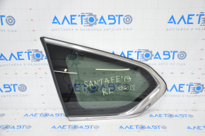 Window blind glass rear left Hyundai Santa FE 19-23 scratch on chrome