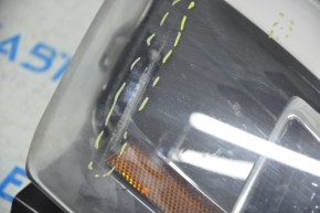 Fog light left Tesla Model X 16-21 BASE sand, for polishing