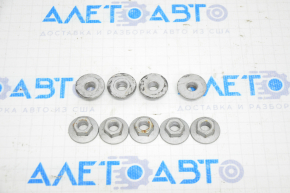 Front Bumper Reinforcement Fastening Nut 9pcs Set Tesla Model X 16-21