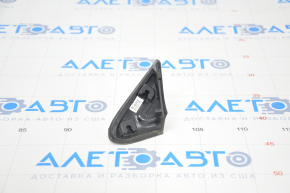 Triangle wing corner front right Hyundai Santa FE 19-23 chrome and black matte