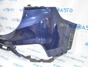Rear bumper bare upper part Hyundai Santa FE 19-20 blue broken fasteners, sawed off
