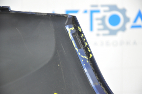 Rear bumper bare upper part Hyundai Santa FE 19-20 blue broken fasteners, sawed off