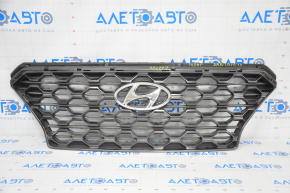 Radiator grill assembly Hyundai Santa FE 19-20 with badge, graphite