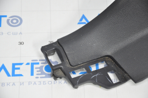 Right arch trim Hyundai Santa FE 19-20 black crack, broken fasteners, scratches