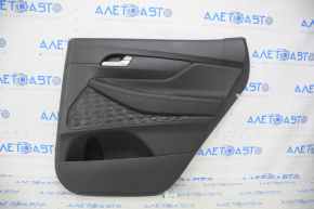 Door trim card rear right Hyundai Santa FE 19-20 black, dents on leather