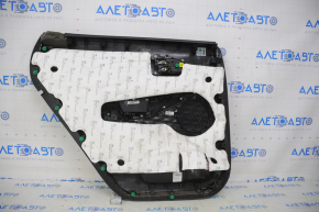 Door trim card rear right Hyundai Santa FE 19-20 black, dents on leather