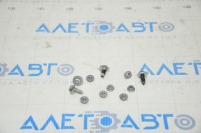 Door seal hardware rear left upper middle Tesla Model X 16-21 11 pcs set