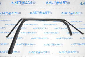 Rear left glass seal Hyundai Santa FE 19-20 with chrome molding
