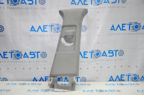 Center pillar trim upper belt right Acura MDX 14-20 gray, for dry cleaning