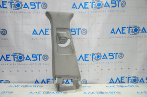 Center pillar trim upper belt left Acura MDX 14-20 gray, for dry cleaning