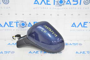 Side mirror left Hyundai Santa FE 19-19 5 pins, BSM, blue