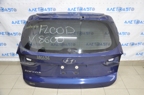 Boot door bare with glass Hyundai Santa FE 19-23 blue ST2