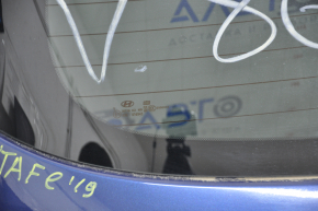 Boot door bare with glass Hyundai Santa FE 19-23 blue ST2
