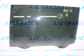 Glass of the rear left door Toyota Highlander 14-19 factory tinted, scratches