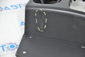 Central console trim with cup holders Hyundai Santa FE 19-20 poke, paint peeled off