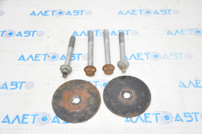 Rear Subframe Mounting Bolt 4pcs Set Tesla Model X 16-21 with Washer, Rusty