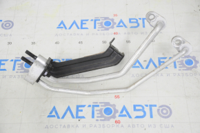 Air conditioner tube condenser-compressor Hyundai Santa FE 19-20 2.4 short