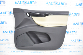 Door trim card front right Tesla Model X 16-21 beige+black, with window lift control, chemically treated, scratch