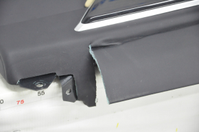 Door trim card rear left Tesla Model X 16-21 beige+black, with window lift control, shot, broken fastener