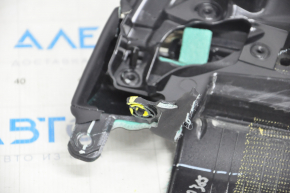 Door trim card rear left Tesla Model X 16-21 beige+black, with window lift control, shot, broken fastener