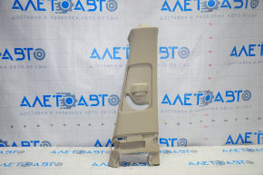 Upper center pillar trim belt right Honda Accord 13-17 beige, worn