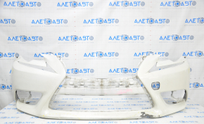 Front bumper bare Lexus IS 14-16 pre-rest white dented, sawed, no fragment, made