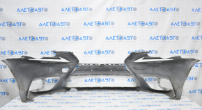 Front bumper bare Lexus IS 14-16 pre-rest white dented, sawed, no fragment, made