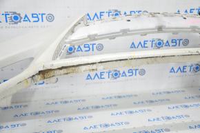 Front bumper bare Lexus IS 14-16 pre-rest white dented, sawed, no fragment, made