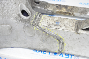 Tesla Model X 16-21 rear subframe cracked, silent blocks cracked