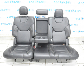 Rear row of seats 2nd row Jeep Cherokee KL 14-18 airbag, manual, black leather,