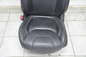 Driver's seat Jeep Cherokee KL 14-18 with airbag, electric, leather black, water damage, electrics work