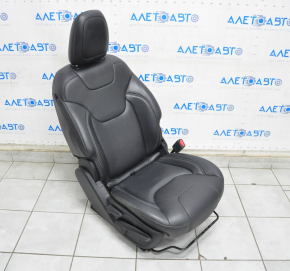 Passenger seat Jeep Cherokee KL 14-18 with airbag, mechanical, leather black