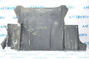 Tesla Model X 16-21 rear bumper guard, torn, scuffed, dented