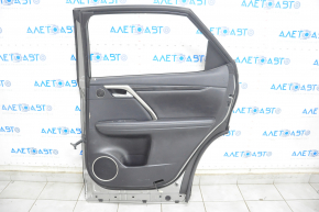 Door assembly rear right Lexus RX350 RX450h 16-22 hybrid, keyless, silver, with card, butt, no lower trim, crumpled molding