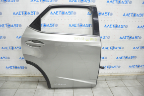 Door assembly rear right Lexus RX350 RX450h 16-22 hybrid, keyless, silver, with card, butt, no lower trim, crumpled molding