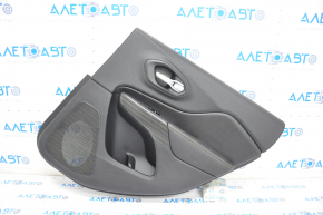 Door trim card rear right Jeep Cherokee KL 14-18 black with black insert leather, butt