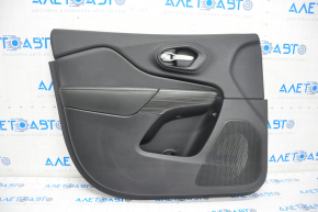 Door trim card front left Jeep Cherokee KL 14-18 black with black insert leather