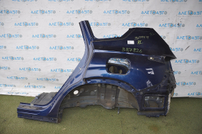 Quarter wing rear left Hyundai Santa FE 19-23 blue, pokes