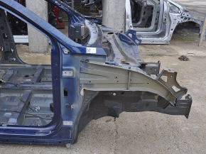Front right quarter Hyundai Santa FE 19-20 blue, on the body