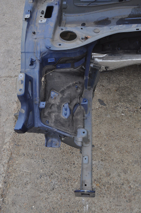 Front right quarter Hyundai Santa FE 19-20 blue, on the body
