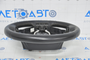 Naked steering wheel Lexus IS 14-20 black leather, no petals, scratches, cracked leather