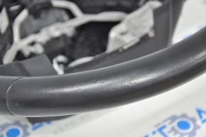 Naked steering wheel Lexus IS 14-20 black leather, no petals, scratches, cracked leather