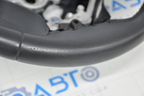 Naked steering wheel Lexus IS 14-20 black leather, no petals, scratches, cracked leather