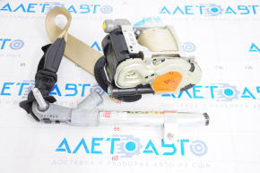 Passenger seat belt with tensioner Tesla Model X 16-19 beige, shot