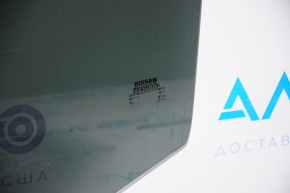 Glass of the rear left door Nissan Rogue 14-20 factory tinted, scratches